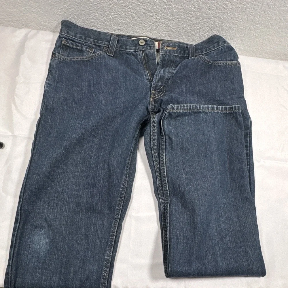 Levi's Men's Slim Straight Blue Medium Wash Cotton Denim Jeans 5-Pocket